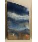 Beach scene on thermal pane made with epoxy resin