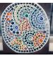 Contemporary mosaic circle on sealed plywood
