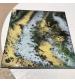 Abstract acrylic and Epoxy resin on canvas
