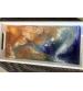 Wood serving tray 6 1/2 x 13 x 1 1/2 epoxy resin ocean scene wood painted white