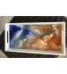 Wood serving tray 6 1/2 x 13 x 1 1/2 epoxy resin ocean scene wood painted white