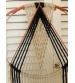 Macramé wall hanging natural cotton with beads and decorative bee