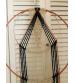 Macramé wall hanging natural cotton with beads and decorative bee