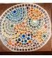 Contemporary mosaic circle on sealed plywood