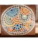Contemporary mosaic circle on sealed plywood